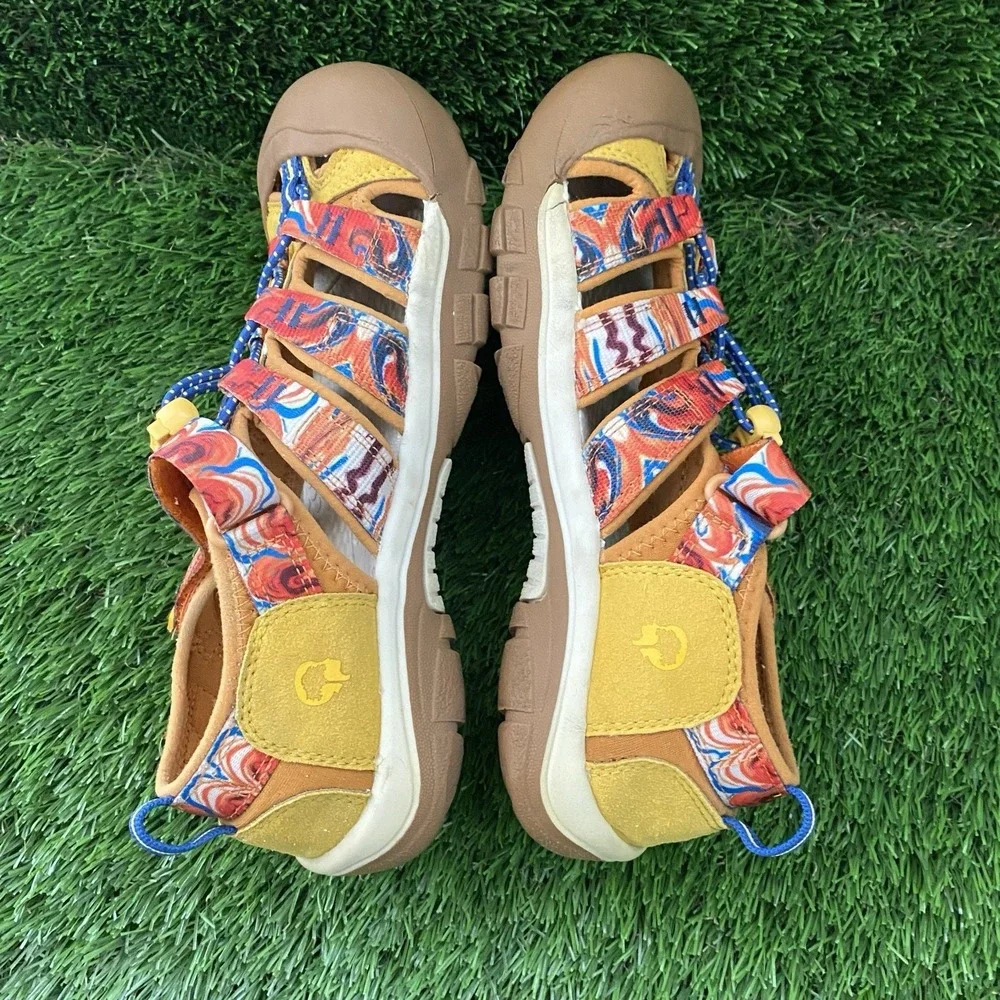 Keen Newport X Outdoor Afro Closed Toe Sandal Waterproof Shoe Hiking Kids Size 4